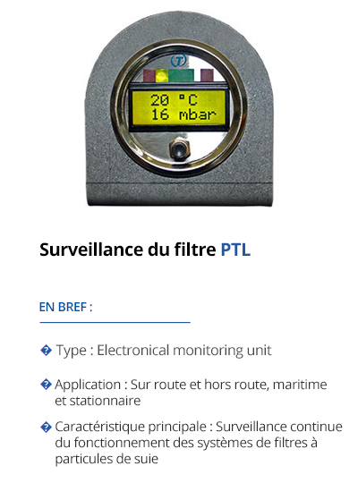 TEHAG Surveillance du filtre PTL