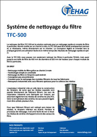 Système de nettoyage du filtre TFC-500 PDF