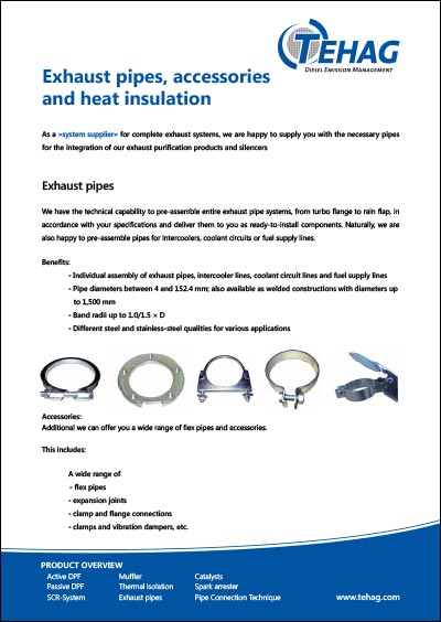 TEHAG / Exhaust pipes, accessories and heat insulation