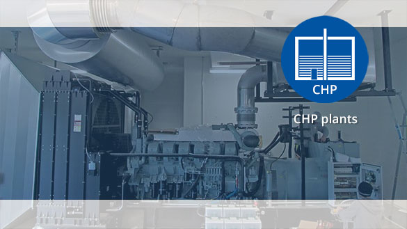 Particulate filter and SCR system for CHP plants