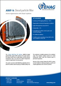 AWF-h particulate filter data sheet