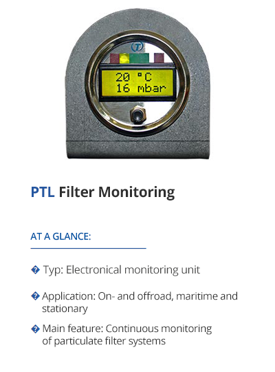 TEHAG PTL Filter Monitoring