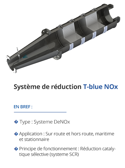 TEHAG T-blue Réduction des NOx (système SCR)