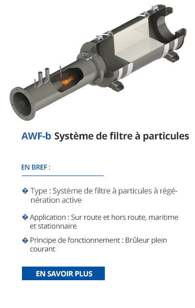 TEHAG - AWF-b Système de filtre à particules de suie