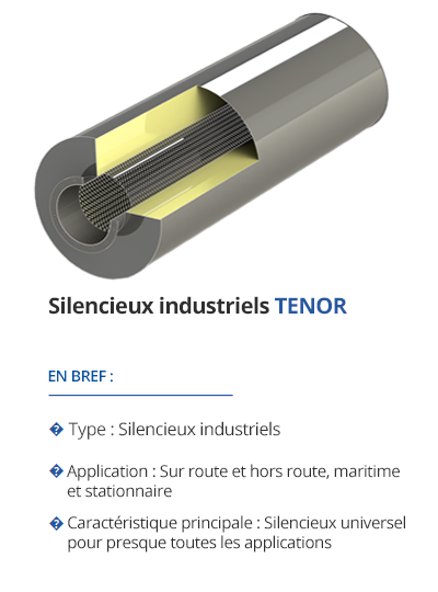 TEHAG TENOR : Silencieux industriels