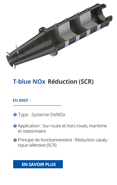 Système SCR pour la réduction des oxydes d'azote