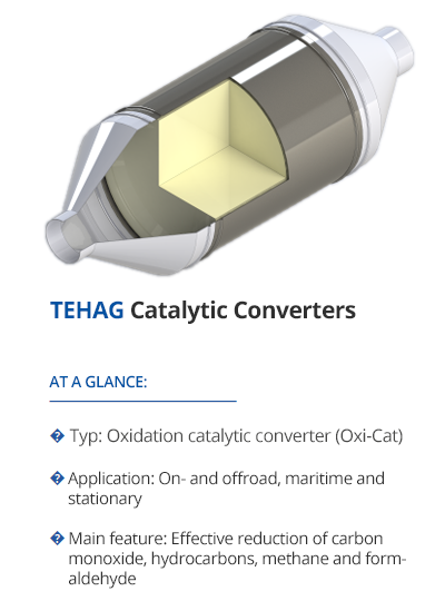 Catalytic converters from TEHAG