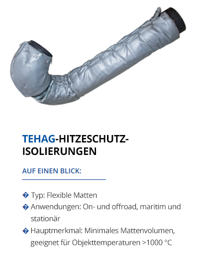 Hitzeschutzisolierungen von TEHAG