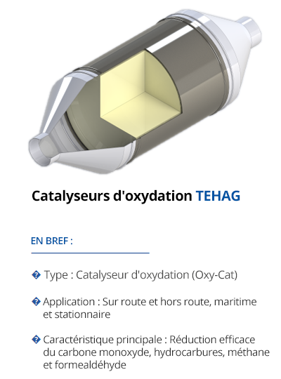 Catalyseurs d'oxydation TEHAG