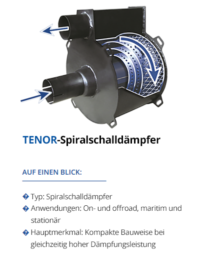 TEHAG TENOR-Spiralschalldämpfer