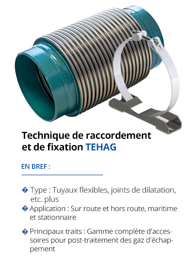 Technique de raccordement et de fixation TEHAG