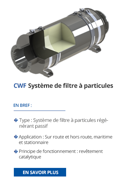 TEHAG - CWF Système de filtre à particules de suie