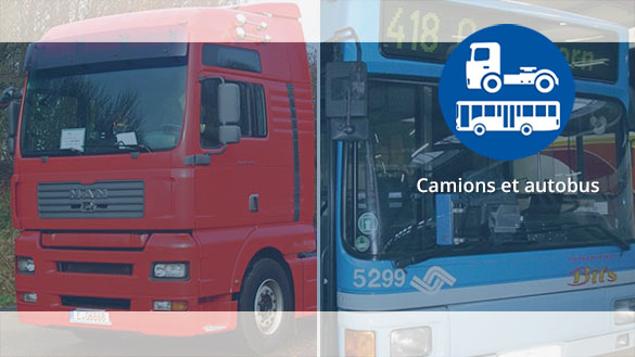 Filtres à particules de suie et systèmes SCR pour camions et autobus