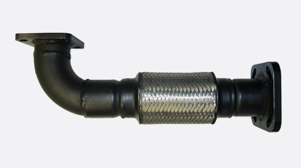 Individually designed exhaust pipe with compensator Individually designed exhaust pipe with compensator