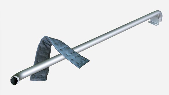 Individually designed exhaust pipe with optional thermal insulation Individually designed exhaust pipe with optional thermal insulation